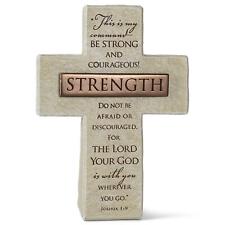 Lighthouse Christian Products Strength in The Lord Sandstone 5.5 Inch Cast St... picture