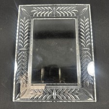 Waterford Clear Crystal Brookfield 4x6 Photo Frame Free Standing Rectangle 9x7 picture