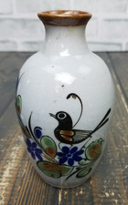 Tonala Pottery Vase / Bud Vase Signed Azteca Mexico 5