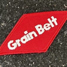 NOS Vintage Patch Grain Belt Beer Brewing Red White Diamond 4x2 Inches Minnesota picture