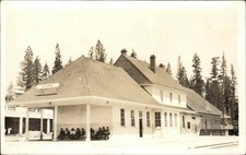 Westwood California CA RR Train Station Depot c1910 RPPC Vintage Postcard picture