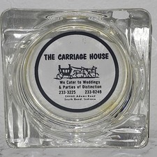 Vintage The Carriage House South Bend Indiana Glass Ashtray Advertising 24460 picture