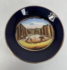 Vtg Souvenir Dish Made In Germany Cobalt Blue Mini Plate Patrick Street picture