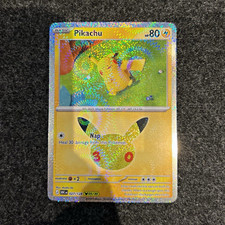 Pikachu 027/128 (05/30) - Holo Rare Pokémon 30th Anniversary Collection picture