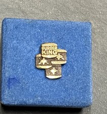 Vintage Burger King Employee Lapel/Tie Pin JOSTEN’S 1/10 10K Service Award picture