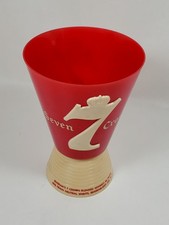 vintage SEAGRAM’S SEVEN CROWN advertising cup & swizzle holder. picture