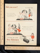 Vintage 1954 Kleenex Tissues Color Print Ad Full Page 1950s Original Home Retro picture