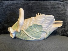 Vintage Fitz & Floyd Swan And Lily Soup Tureen w/ Feather Ladle 1987 - RETIRED picture