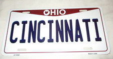 CINCINNATI OHIO Metal License Plate #02 - NEW picture