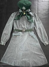 TRIANGULAR TIE-VERY RARE 1937 Vintage GIRL SCOUT INTERMEDIATE UNIFORM-COMPLETE picture