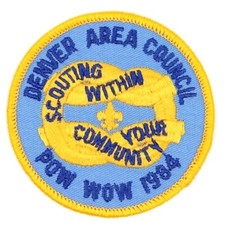 1984 Pow Wow Denver Area Council Patch Boy Scouts BSA Colorado CO picture