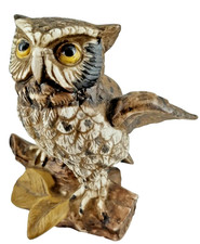Vintage Homco Porcelain Barn Owl Figurine 5