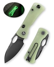 Trivisa Andromeda-TG Folding Knife Glow in the Dark G10 Handle 14C28N Black PVD picture
