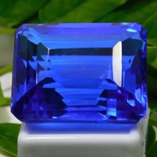 Large Blue Tanzanite 1000 Ct Emerald Faceted Cut Loose Gemstone Gift for Women picture