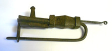Antique18TH Century Hand Forged Padlock Lock Door Museum Quality UNUSUAL WORKS picture