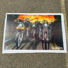 Vintage 1980s David Mann Easyriders Harley Davidson Biker Flag Wall Art 45x31 picture