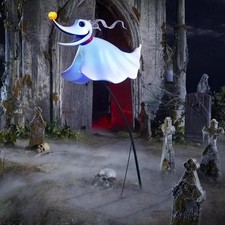 Disney 4.5 FT LED Zero Nightmare Before Christmas Halloween Decor 24SV24464 picture