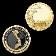 Vietnam War Veteran Challenge Coin Collectable Commemorative Military 3D 1-pc picture