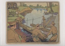 1941 Gum Inc Uncle Sam R157 Soldier Engineers Building Bridge #53 0s4 picture