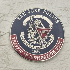 San Jose Police Auto Theft Unit Challenge Coin picture