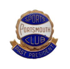 Vintage Portsmouth Sports Club Past President pin Badge, Virginia Rare picture