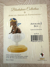 African American Expressions Blackshear Adorable Boy Figurine Limited Ed Resin picture