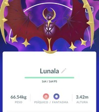 Pokémon Go-Shiny Lunala✨✨ -TRADE-Trade Registered Or 30 Days  picture
