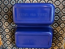 Kate Spade “Short and Sweet” Navy Blue Nonstick Metal Loaf Pan - Set Of 2 picture