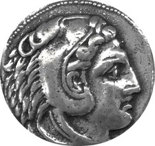 Alexander the Great and Zeus Famous Greek Replica Coin, Son of Phillip II (1-S) picture