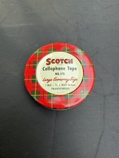 Vintage Scotch Cellophane Tape Tin  1/2 x 800 Inches No.175 picture
