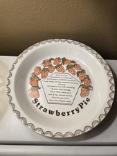 Vintage 1984 R&W Feed Farm Supply Springfield MN Strawberry & Cherry Pie Plates picture