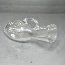 Antique Graduated Glass Urinal Male Bed Pan 16 Ounces Etched Numbers picture