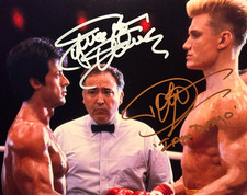 ROCKY IV: CAST Dual Signed 8x10