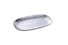 Pampa Bay Millennium Porcelain Large Serving Platter, 14 inch, Silver Tone picture