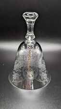 Beautiful Crystal Bell With Intricate Etched Pattern picture