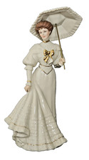 Lenox Victorian Ladies of Fashion Sunday Stroll Porcelain Figurine -11
