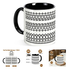 Secret Message Mug, Funny Coffee Cup, Hidden Message Ceramic Mug, 11Oz White picture