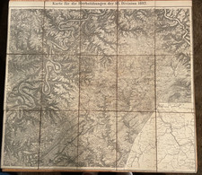 Karte Fur die Herbstubungen der 16. division 1892. Map for the Autumn Maneuvers. picture