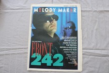 1988 SEPTEMBER 3 MELODY MAKER NEWSPAPER - FRONT 242 COVER - NP 9298 picture
