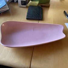 VTG Pink Trinket Tray- MCM, part 1 of 3- JAE of California Pottery picture