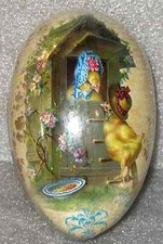 Vintage EASTER EGG 3x2.5 BONNET CHICKS Factory Sealed/ Sanitary Mint Condition picture