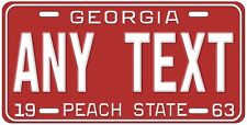 Georgia 1963 Personalized Novelty Car License Plate Any Text picture