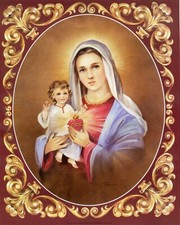 Catholic print picture - MADONNA & CHILD 8 - 8