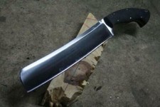 BEAUTIFUL CUSTOM HANDMADE 17'' HIGH CARBON STEEL HUNTING CHOPPER WITH SHEATH picture