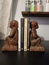 Mellanco Monkey Statue Bookends Books Library Organizing Chimpanzees picture