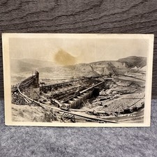 Grand Coulee Dam Construction RPPC Washington Vintage Postcard 1930s picture