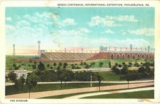 Philadelphia PA The Stadium Sesqui-Centennial Expo White Border Postcard 1926 picture