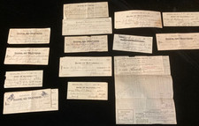 Bank Checks & receipts Arkansas banks including 1927 Poll Tax Lot   estate sale picture