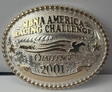 Montana Silversmiths 2001 MBNA America Racing Challenge Belt Buckle: (2A2) picture