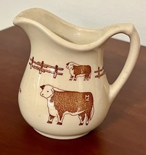 VTG Rod's Steak House Wallace China Creamer Pitcher Rt66 Williams AZ 1952 Steer picture